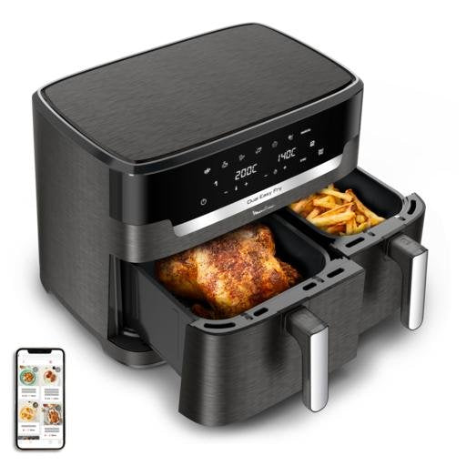 EAN 3045380026452 - Moulinex EZ942HF0 freidora Doble 11 L Independiente 2020 W Freidora de aire caliente Carbón vegetal imagen 2