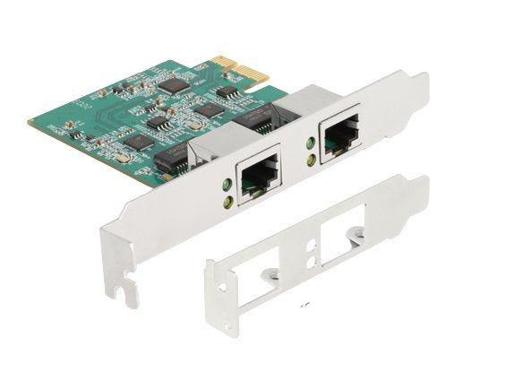 Delock 88101 Tarjeta Pci Express X1 A 2 X Rj45 2,5 Gigabit Lan