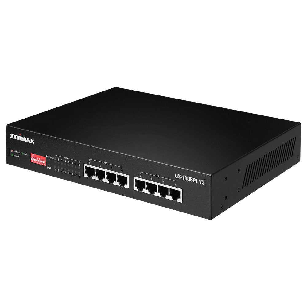 Edimax Switch Gigabit 8-Port Long Range Poe Switch
