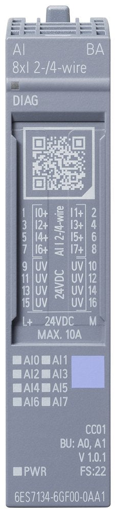 Siem Simatic Et 6es7134-6gf00-0aa1 200sp, Analoges Eingangs-Modul, Ai 8xi