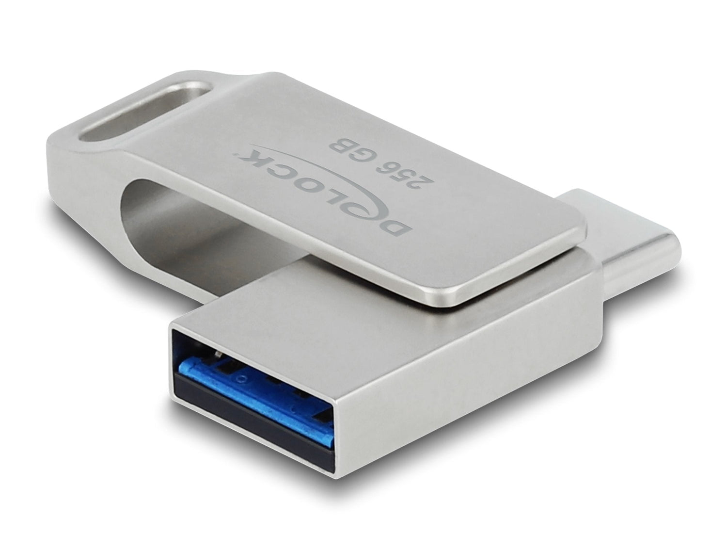 Delock 54008 Usb 5 Gbps Lápiz De Memoria Usb-C + Tipa-A 256 Gb - Carcasa De Metal