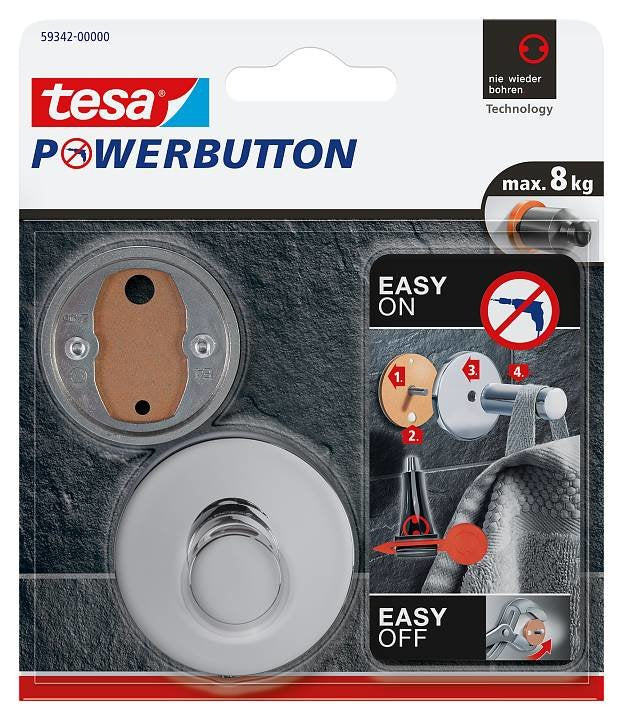 EAN 4042448401731 - TESA 59342 Interior Gancho toallero Cromo 3 pieza(s) imagen 2