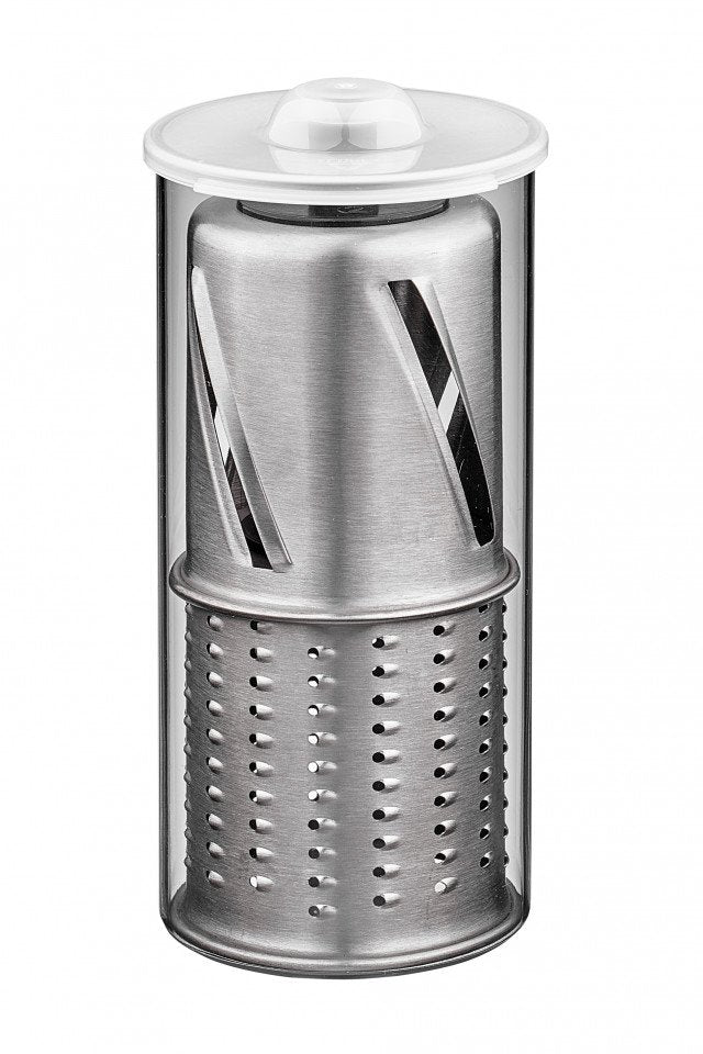 Solis 921.06 Cortador De Verduras En Espiral O Rallador Eléctrico Acero Inoxidable Negro, Acero Inoxidable