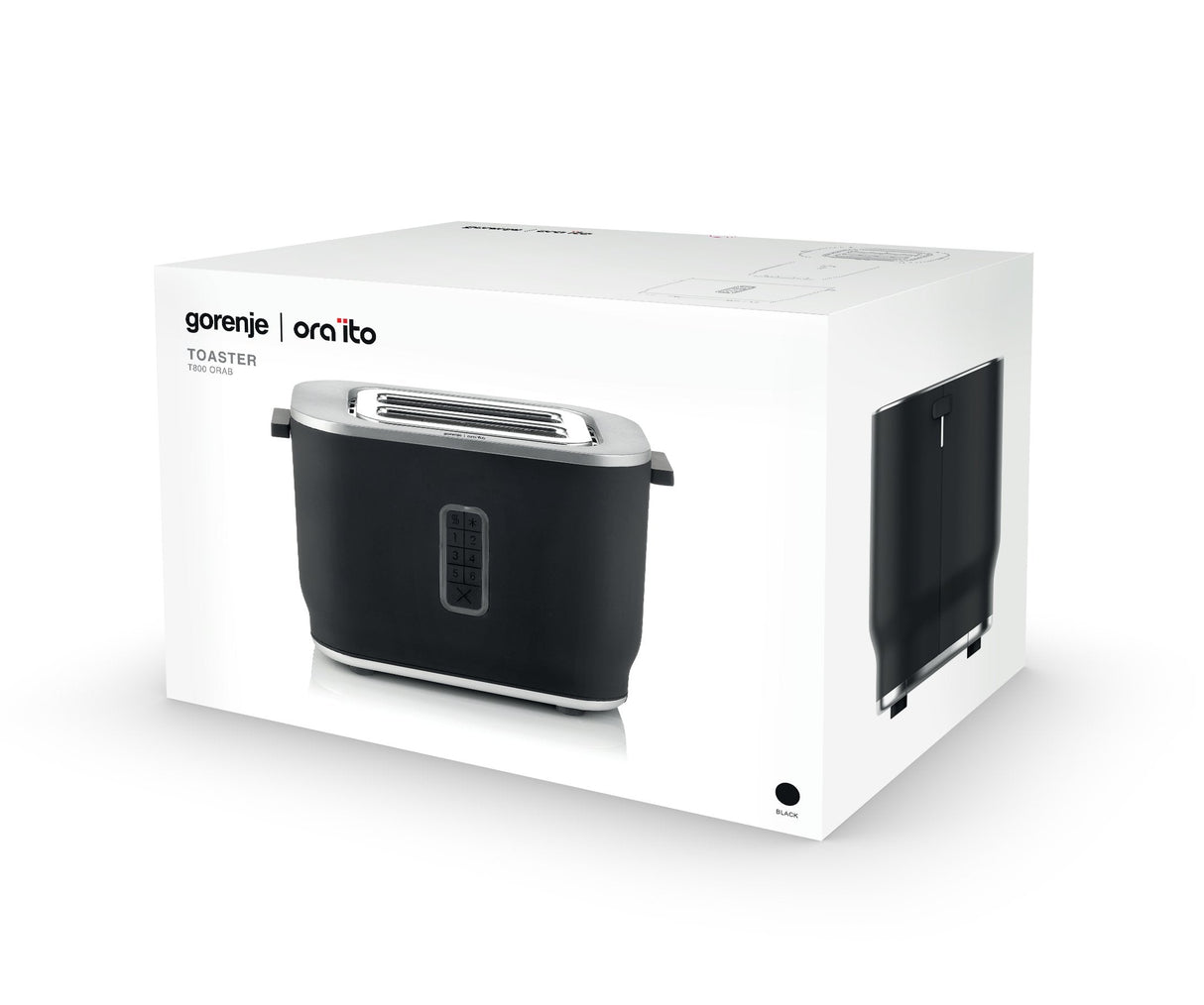 Gorenje T800orab Tostadora 2 Rebanada(S) Negro 800 W