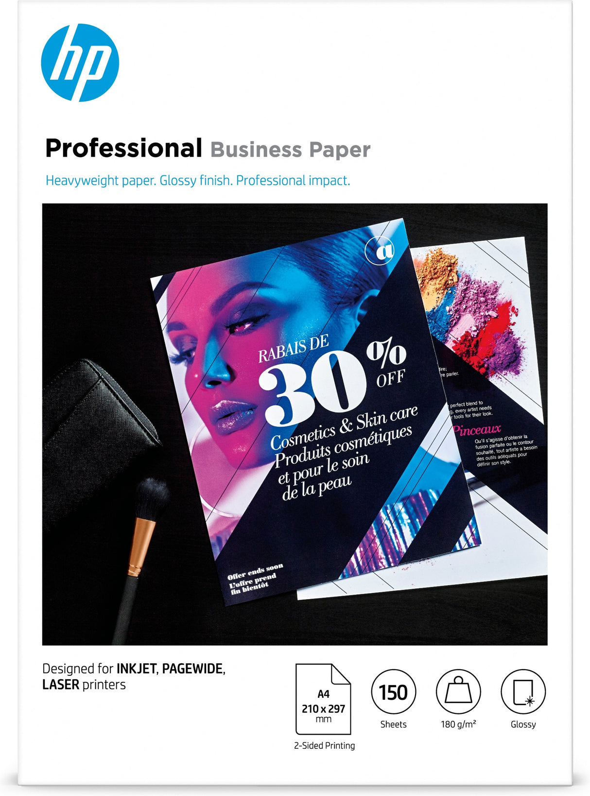 Hp Papel Profesional Glossybiz Gls 180g A4 150h Fsc