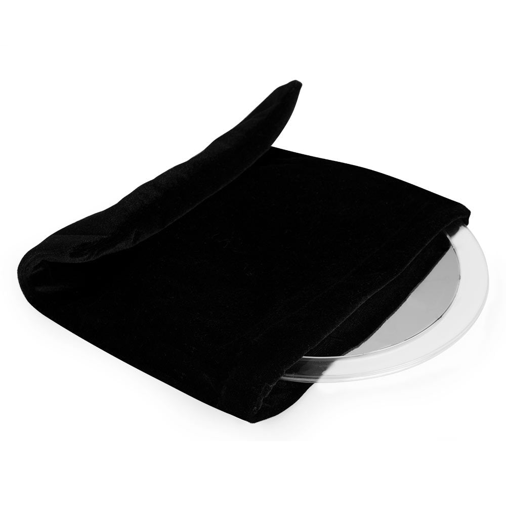 Orbegozo Esp 1000 Espejo Cosmetico Portatil - Aumento X5 - Ventosas De Fijacion - Marco Transparente - Incluye Bolsa De