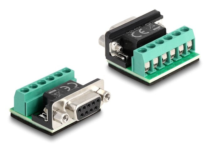 Delock Adapter Usb Type-C Zu 1 X Seriell Rs-422 485 Stecker Mit 6 Pin Terminalblock 5 V 0,5 M