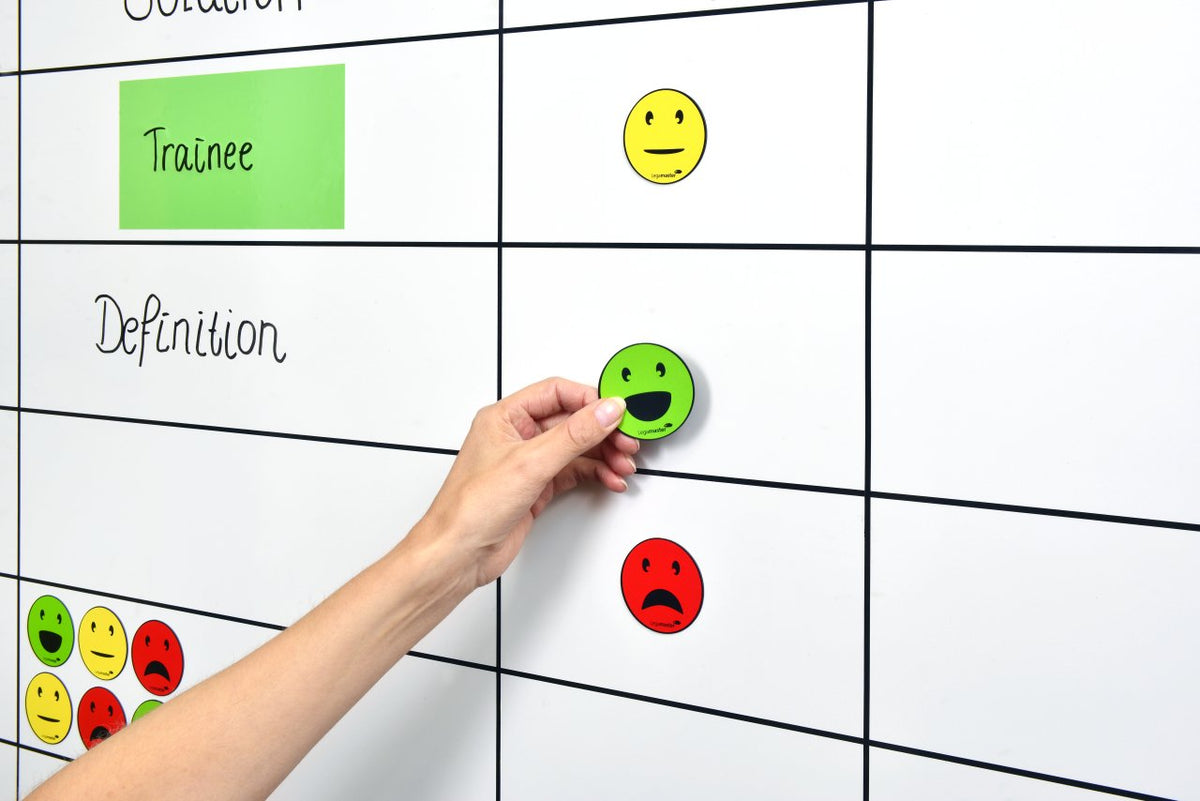 Legamaster Magnet Emoticon 7-123304 Sort 50mm 6 Ud./Pack.