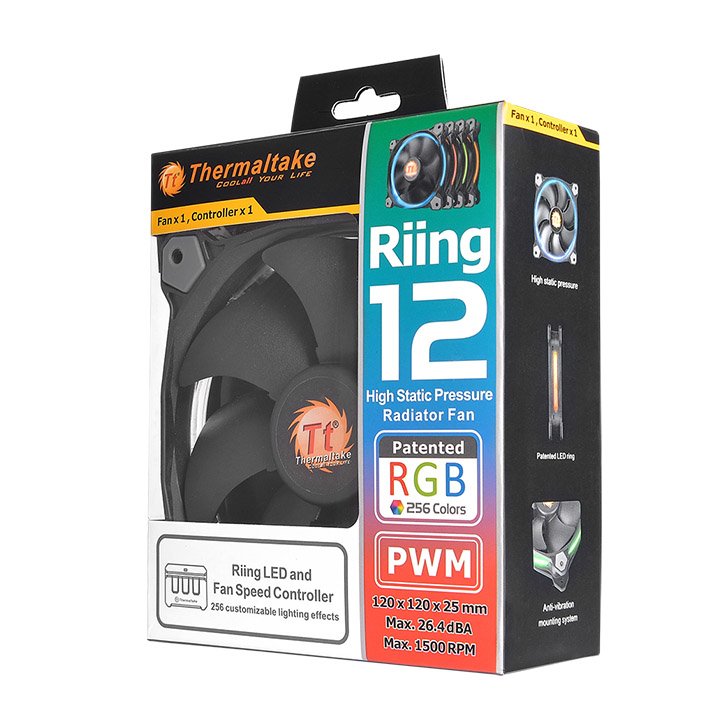 EAN 4717964402387 - Thermaltake CL-F042-PL12SW-B sistema de refrigeración para ordenador Carcasa del ordenador Ventilador 12 imagen 13