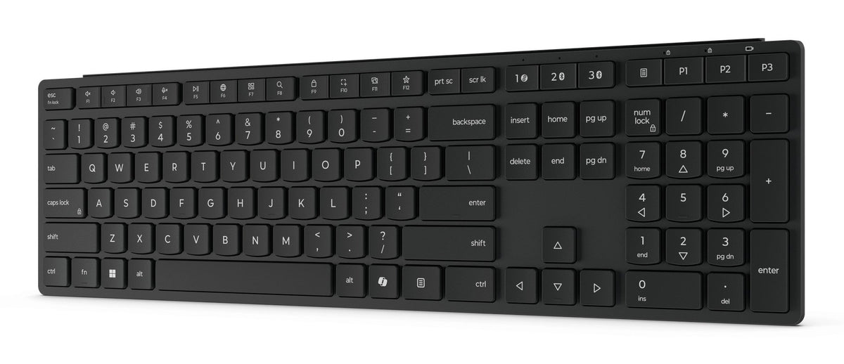 EAN 0195892126126 - Lenovo 4Y41S04673 teclado Hogar / Oficina RF Wireless + Bluetooth Alemán Negro imagen 2