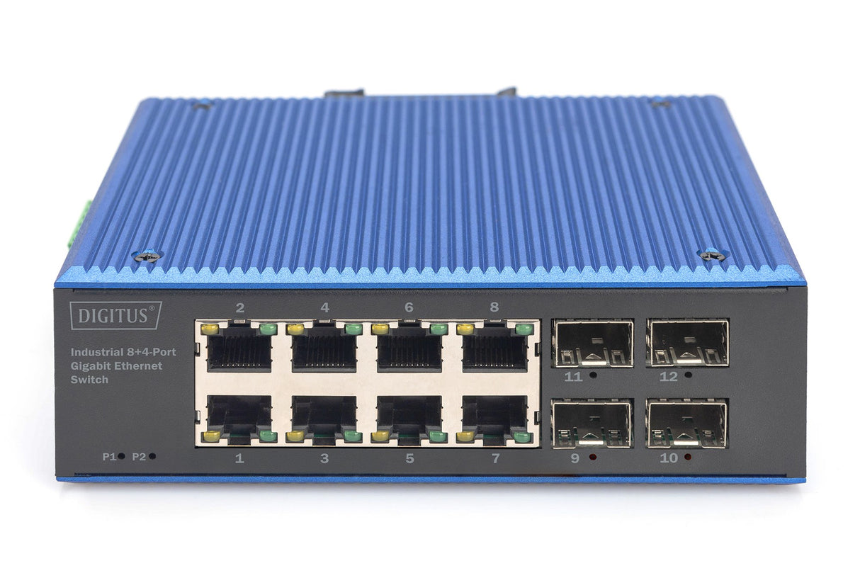EAN 4016032490487 - Digitus DN-651152 switch No administrado Gigabit Ethernet (10/100/1000) Negro, Azul imagen 2