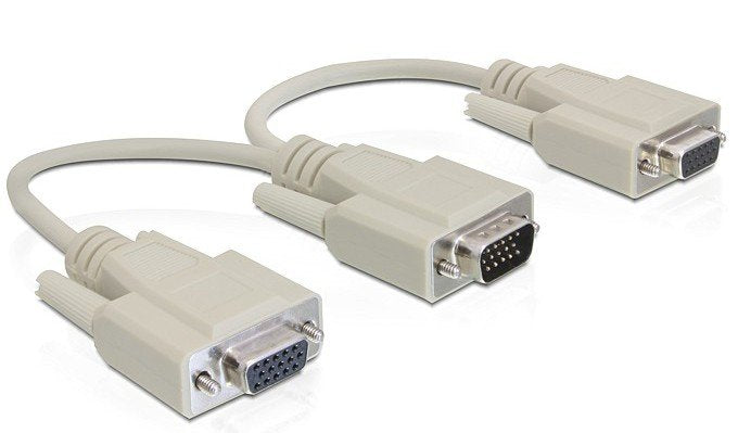 Delock Adaptador Vga Macho > 2 X Vga Hembra