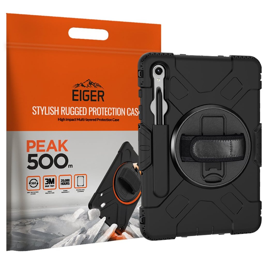 Eiger Peak 500m Case Samsung Tab S10 Fe+ Schwarz
