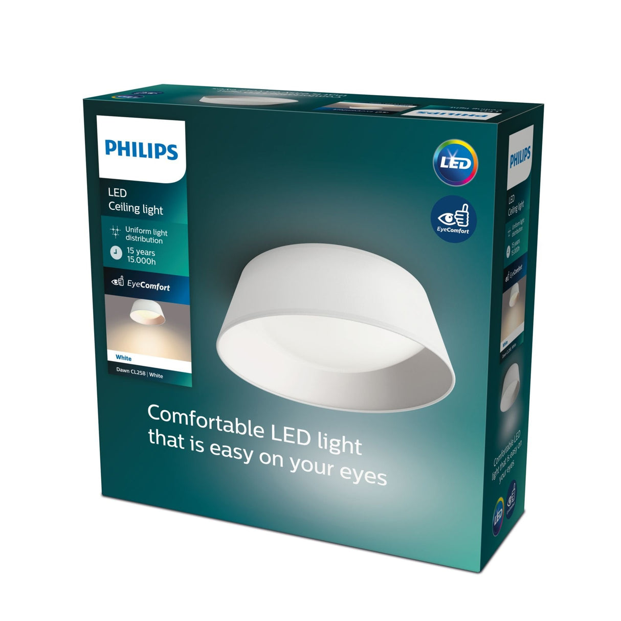 Plafón Interior Led 14 W 1.100 Lm 3.000 K Blanco Mod. Dawn, Ø34 Cm