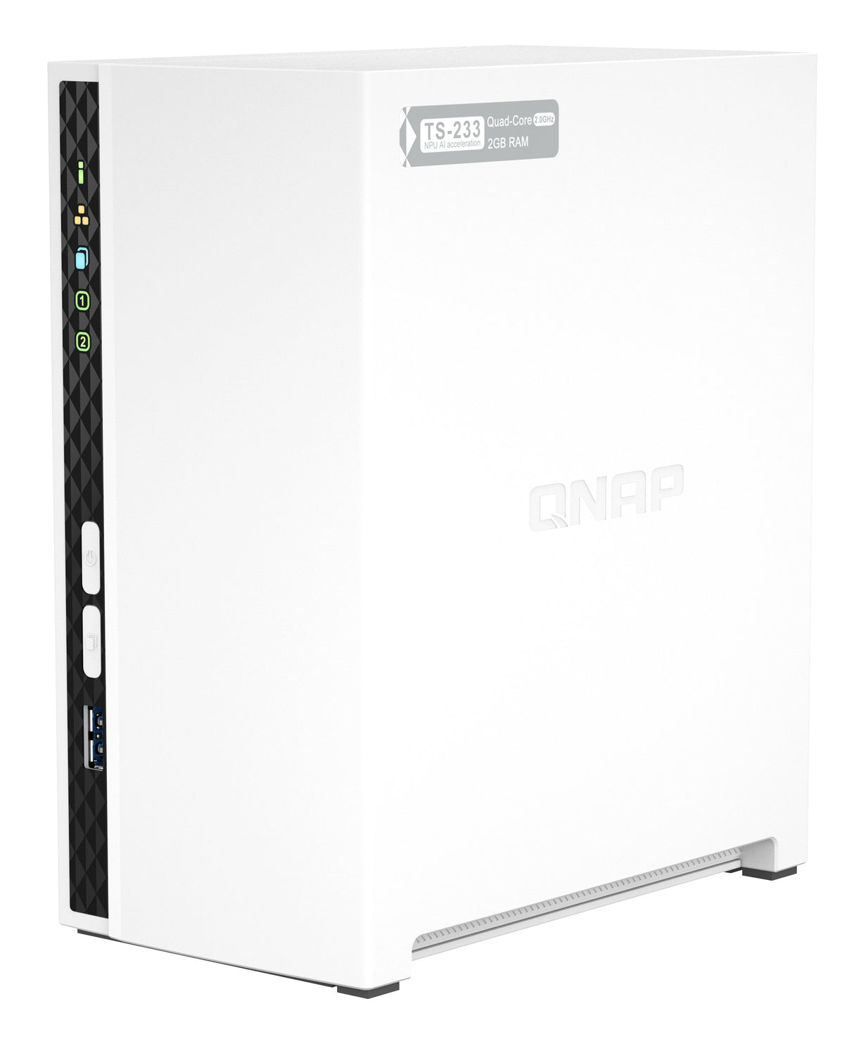 EAN 4711103080597 - QNAP TS-233 servidor de almacenamiento NAS Torre ARM Cortex-A55 2 GB 0 TB QNAP QTS Blanco imagen 4