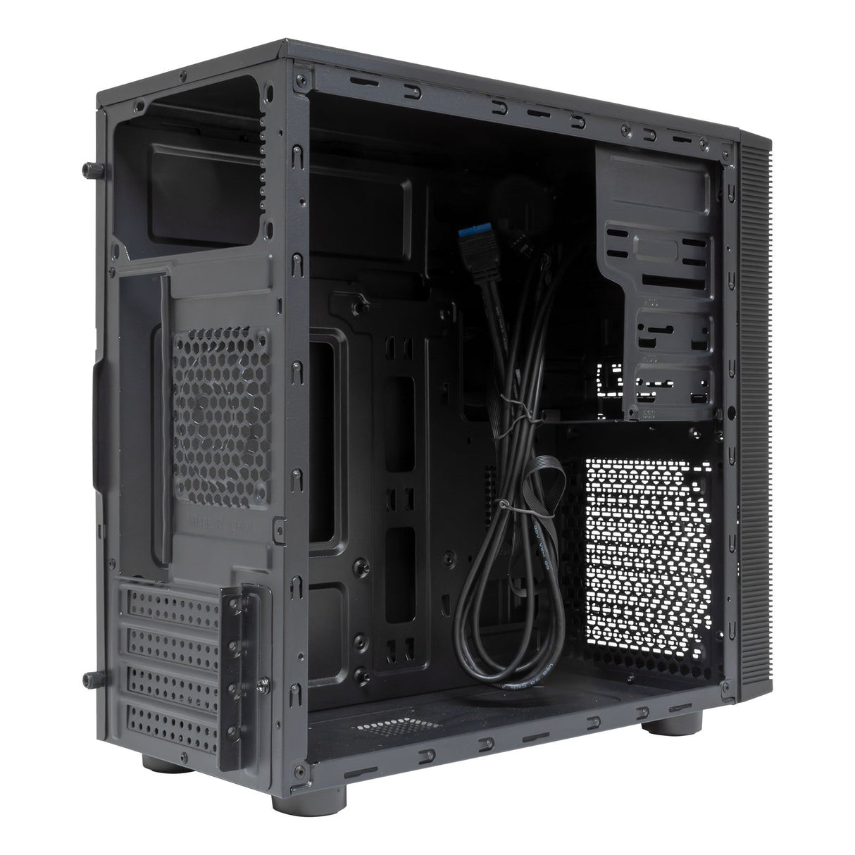 Caja Micro Atx Unykach Aero C15 Uk52015 Frontal Rejilla Disipador Max 150mm Gpu Max 295mm Negro