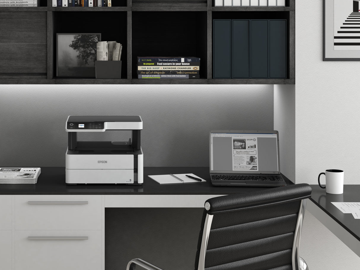 Impresora Epson Ecotank Mono Tinta M2170, 3 En 1, A4, 39 Ppm, Usb, Ethernet, Wi-Fi (Directo), Duplex, Lcd