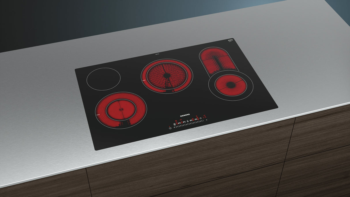 Siemens Et801fcp1d, Iq300, Placa De Cocina Autónoma Negra, 80cm Et801fcp1d
