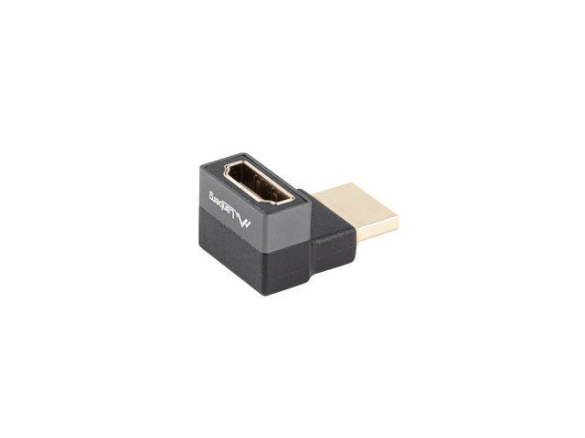 Adaptador 8k Lanberg Hdmi(M) A Hdmi(H) Angulo Arriba Aluminio Plata