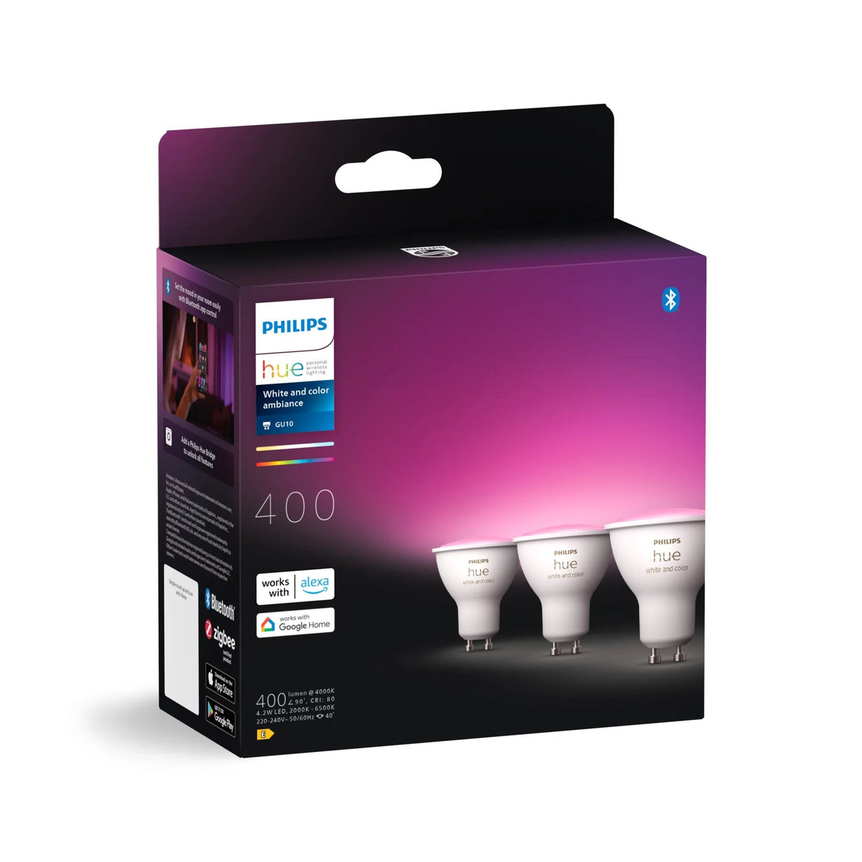 Philips Hue Wca 4.2w Gu10 3pcs Pack