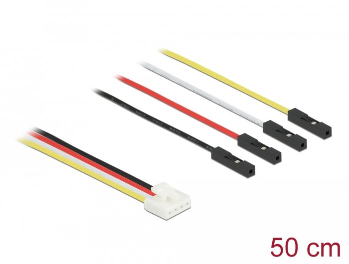 Delock Cable De Conversión Iot Grove 4 X Pin Macho A 4 X Jumper Hembra 50 Cm