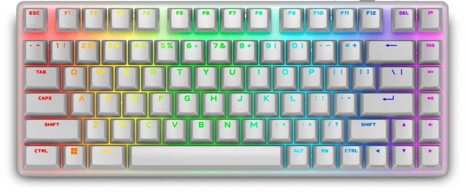 Teclado Ingles Alienware Pro Wireless Gaming Usb + Rf Wireless + Bluetooth Blanco