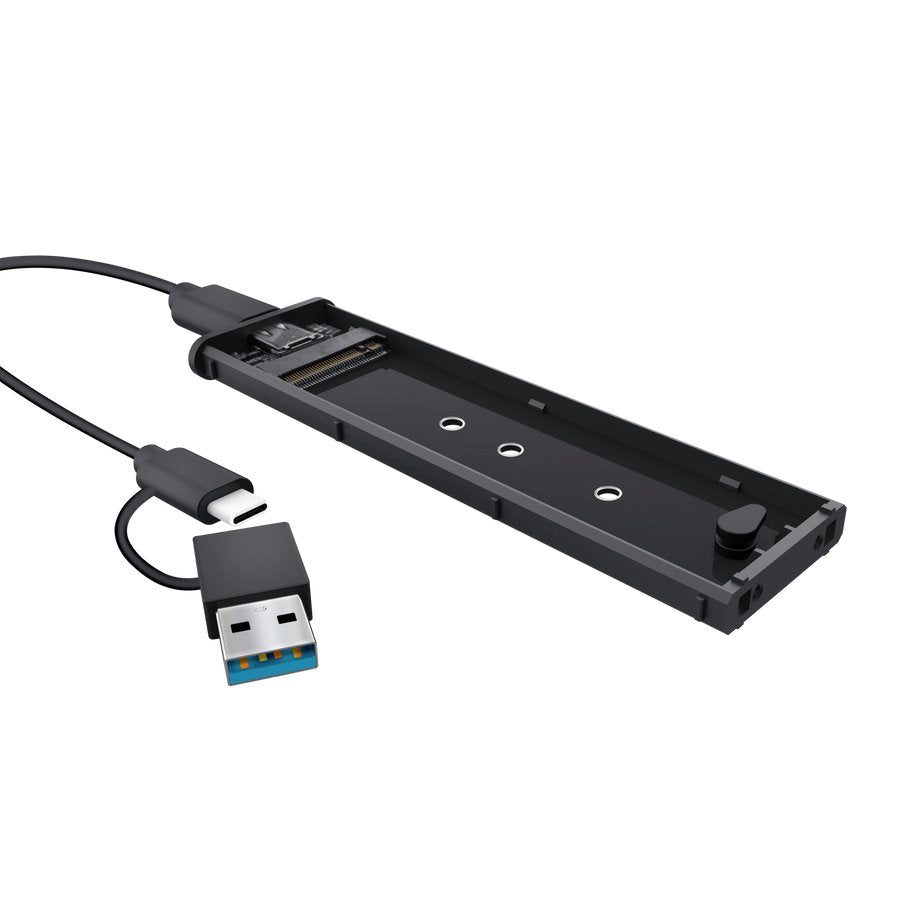 Caja Externa M.2 Usb-C Trust Para 2230 2242 2260 2280 Color Negro