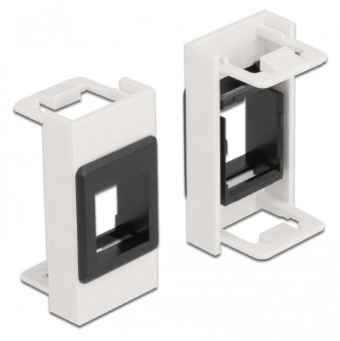 Easy 45 Modul Keystone Halterung 22,5 X 45 Mm, Weiss Schwarz