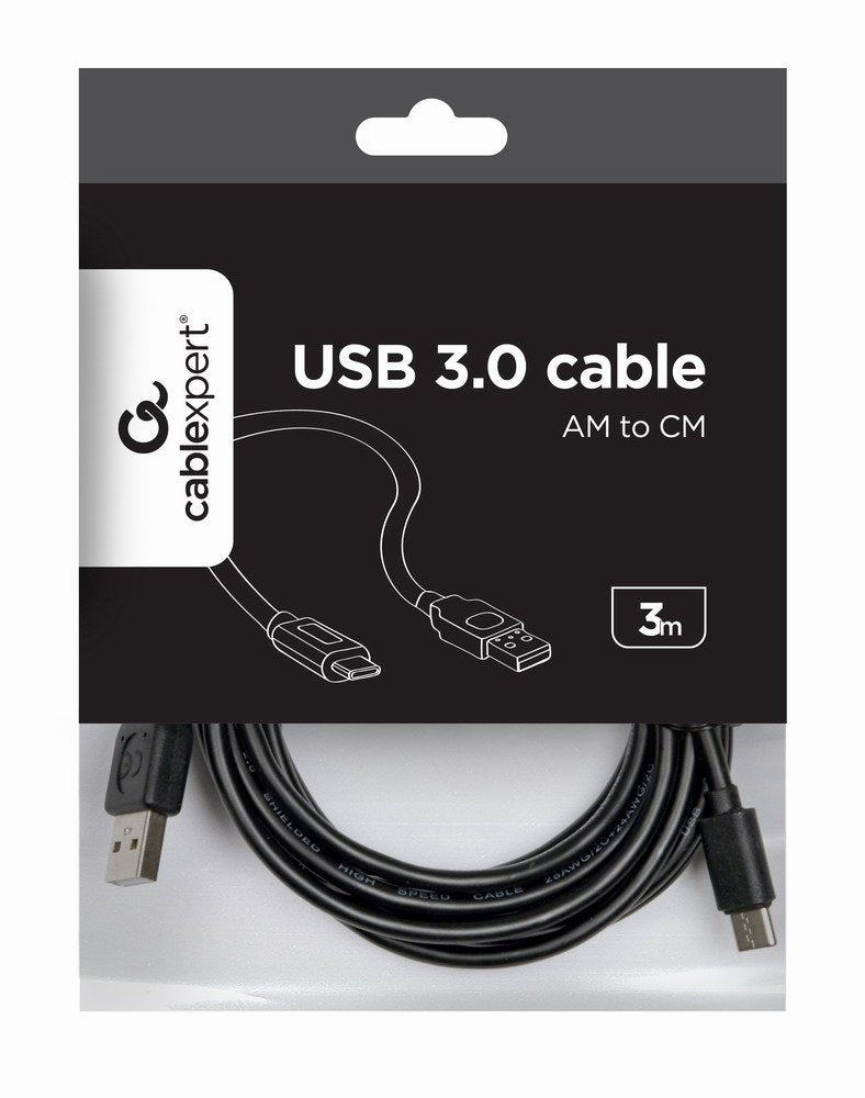 EAN 8716309086561 - Gembird CCP-USB2-AMCM-10 cable USB USB 2.0 3 m USB A USB C Negro imagen 1