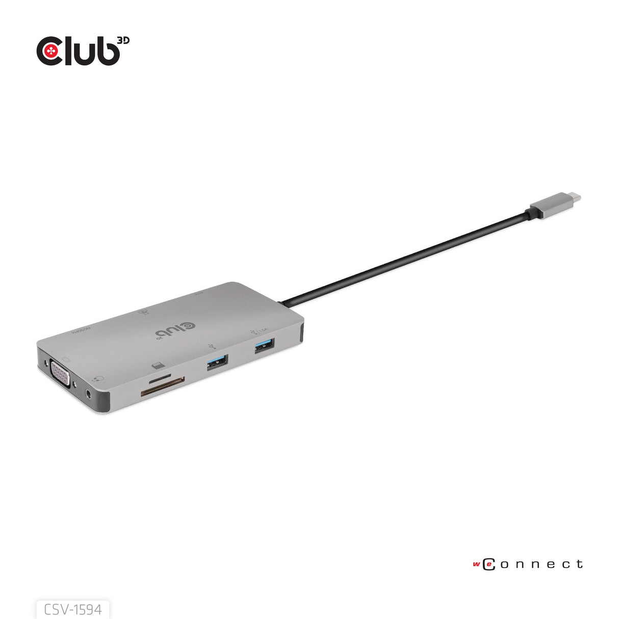 EAN 8719214472177 - CLUB3D CSV-1594 base para portátil y replicador de puertos USB 3.2 Gen 1 (3.1 Gen 1) Type-C Negro, Gris imagen 3