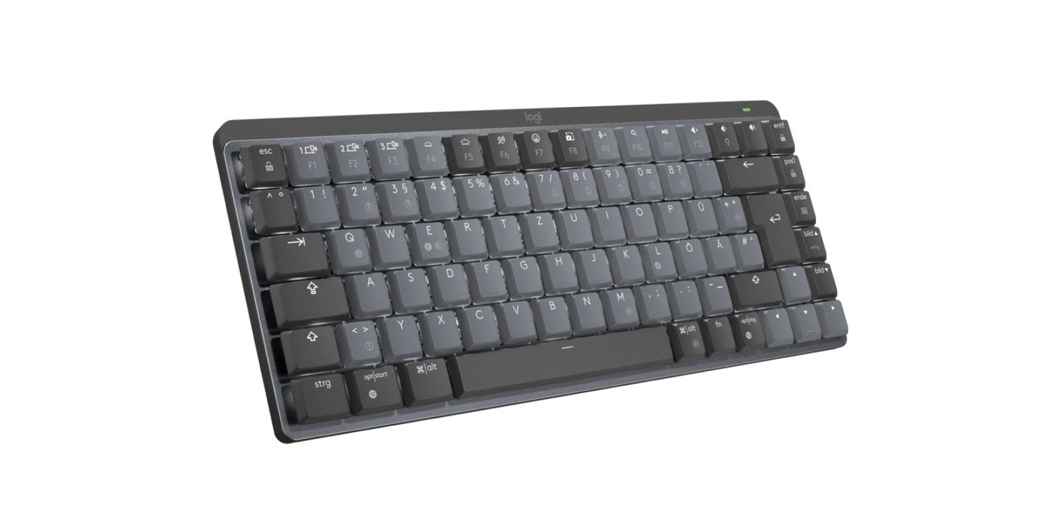 Logitech Master Series Mx Mechanical Mini Teclado Retroiluminación Inalámbrico Bluetooth Le Qwertz Alemán Interruptor: Clicky Grafito