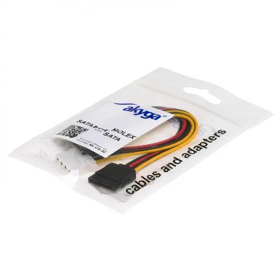EAN 5901720132048 - Akyga AK-CA-32 cable de SATA 0,15 m Negro, Rojo, Amarillo imagen 2