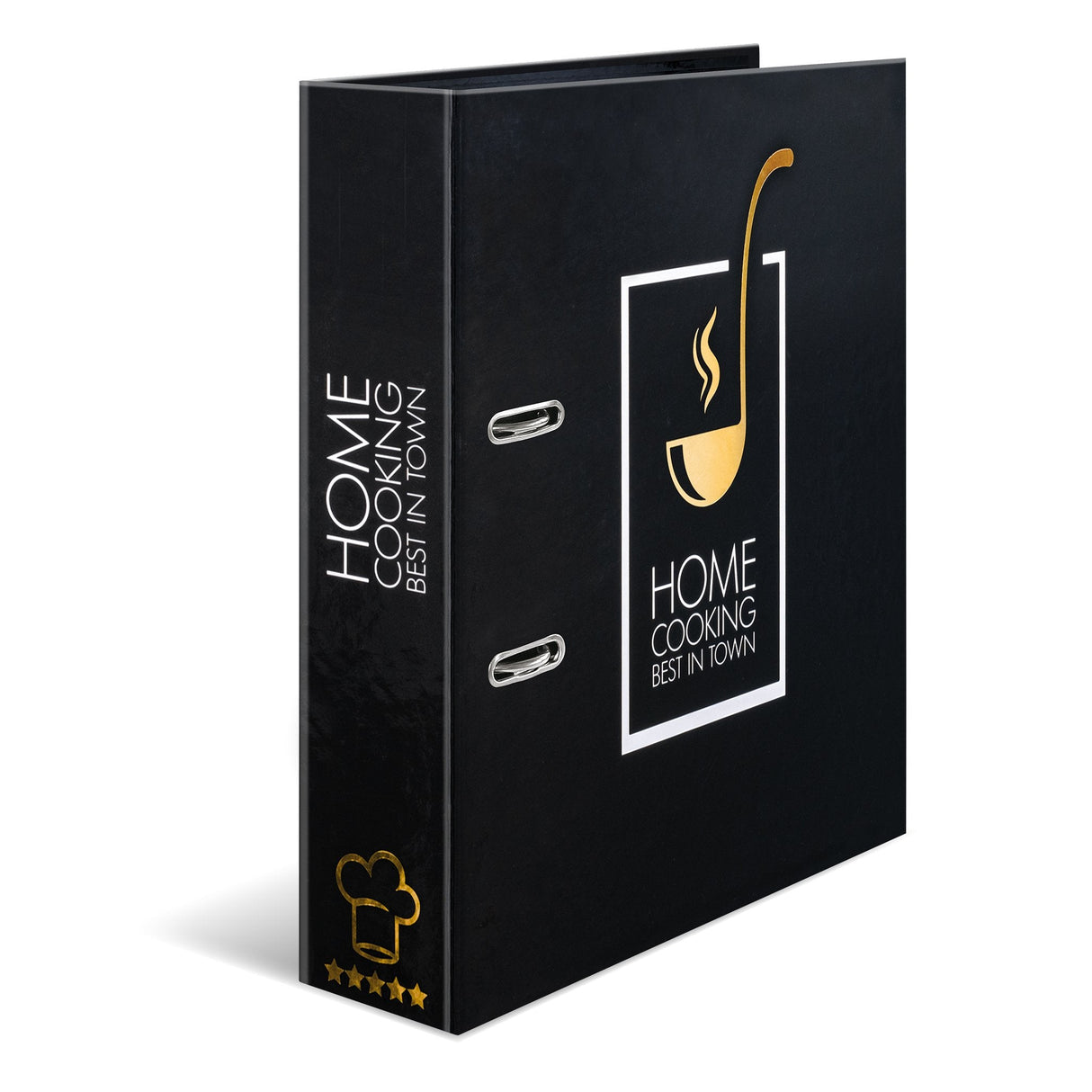 Herma 19668 Carpeta De Cartón A4 Negro, Oro, Blanco