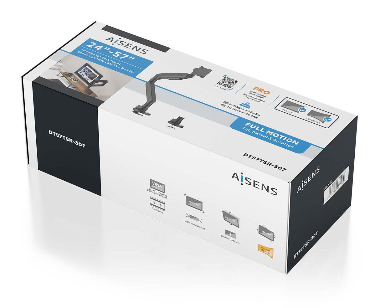 EAN 8435739901960 - AISENS DT57TSR-307 soporte para monitor 144,8 cm (57") Escritorio imagen 6