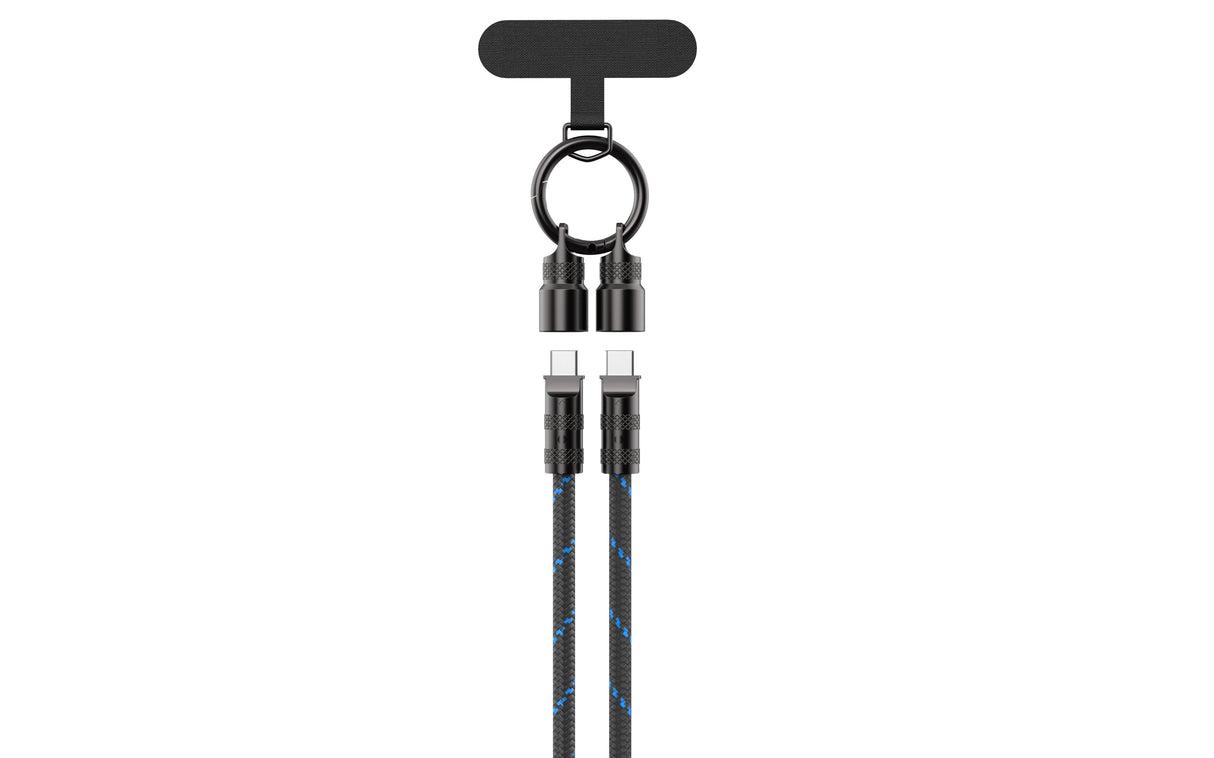 Havit Cb6340 - Cable De Carga, 1,2 M (Negro/Azul)