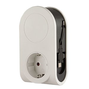 Rev 0020840103 Adaptador De Enchufe Eléctrico Negro, Blanco