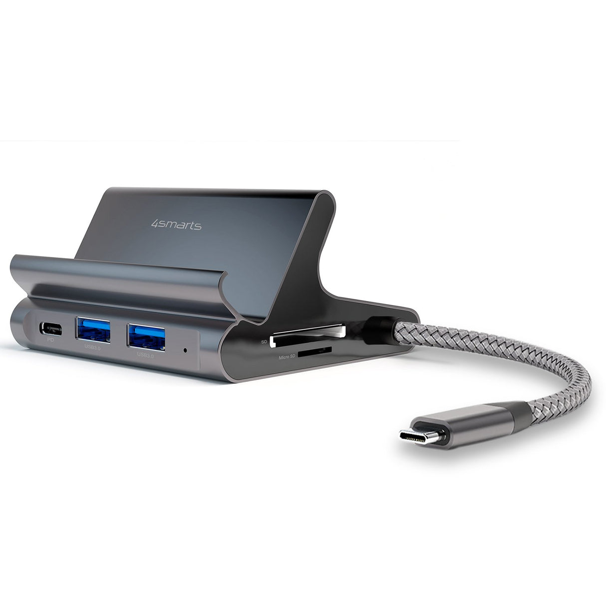 EAN 4252011900411 - 4smarts 7in1 USB 3.2 Gen 1 (3.1 Gen 1) Type-A + Type-C Gris imagen 1