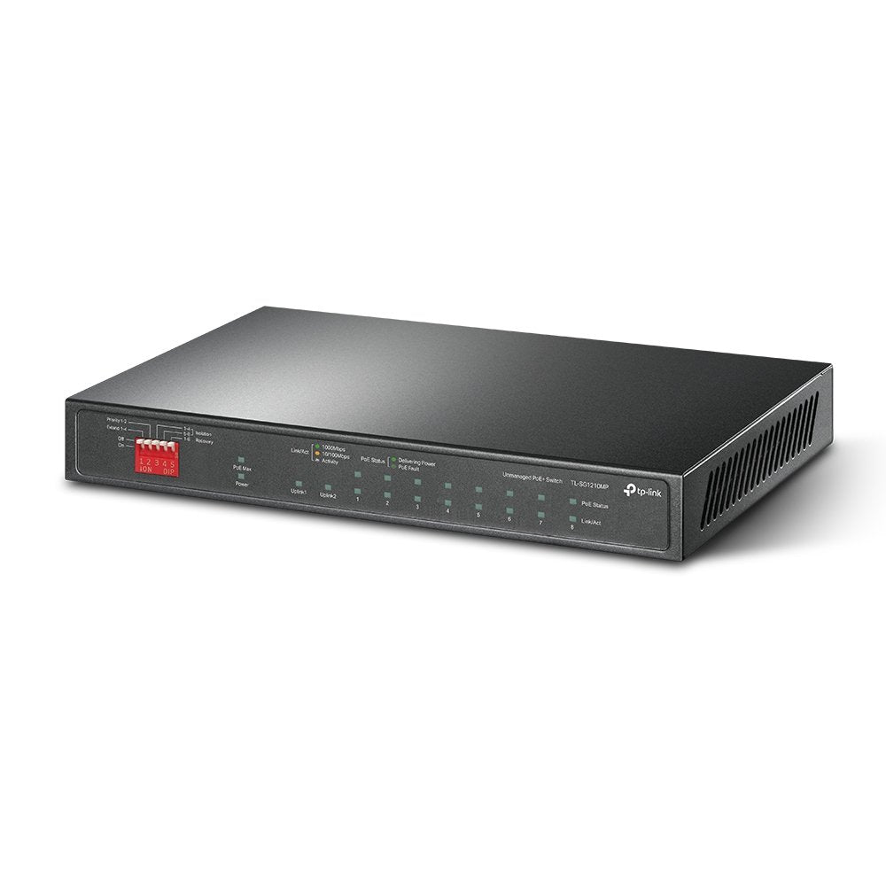 Switch Tp-Link Tl-Sg1210mp 10p,8pgigabt Poe+ Ports, 2x Gigabit Non-Poe Ports