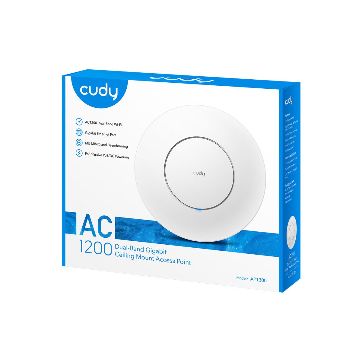 Cudy Ap1300 Punto De Acceso Inalambrico Gigabit Ac1200 - Poe Pasivo