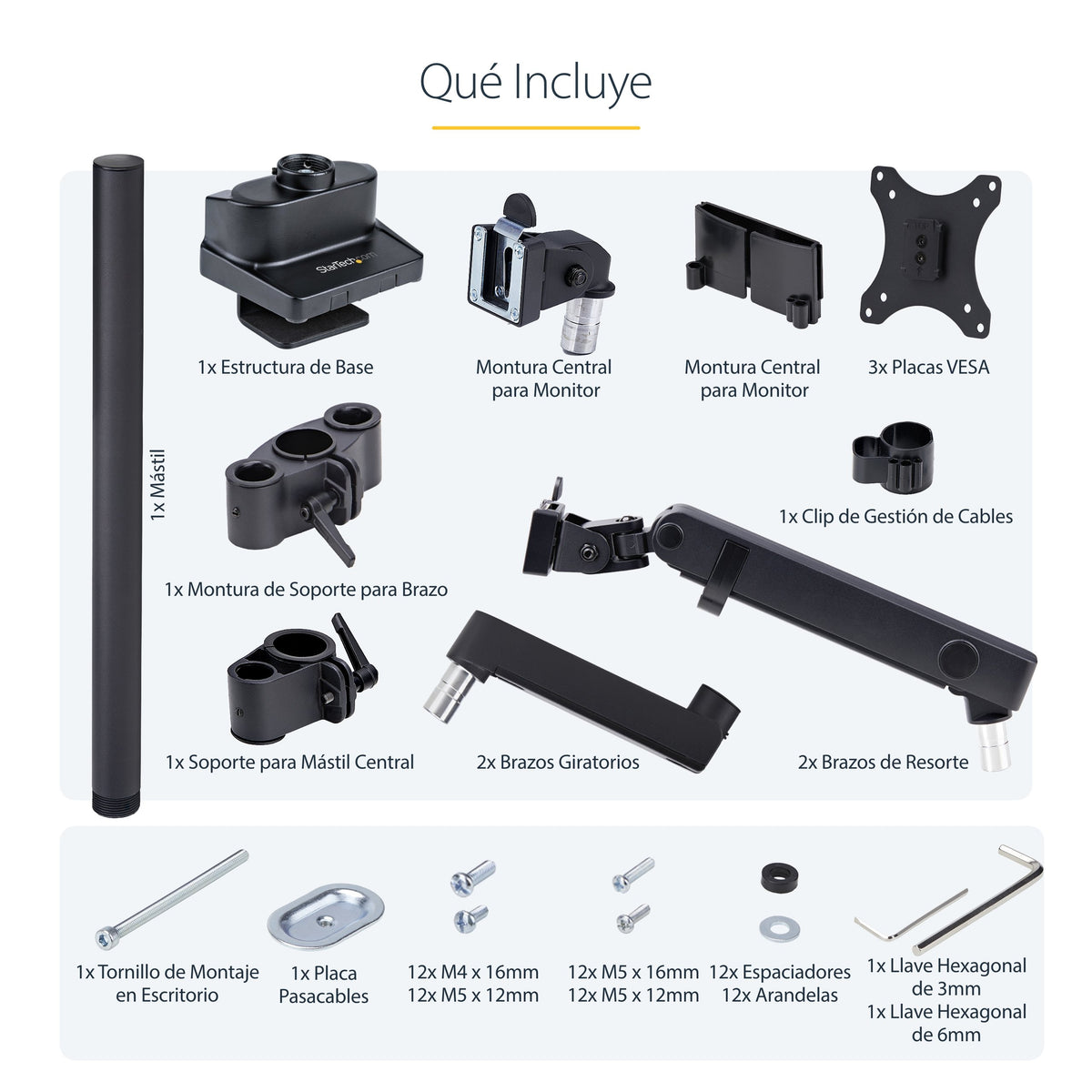 EAN 65030902038 - StarTech.com 3MP2AG-MONITOR-ARM soporte para monitor 68,6 cm (27") Negro imagen 21