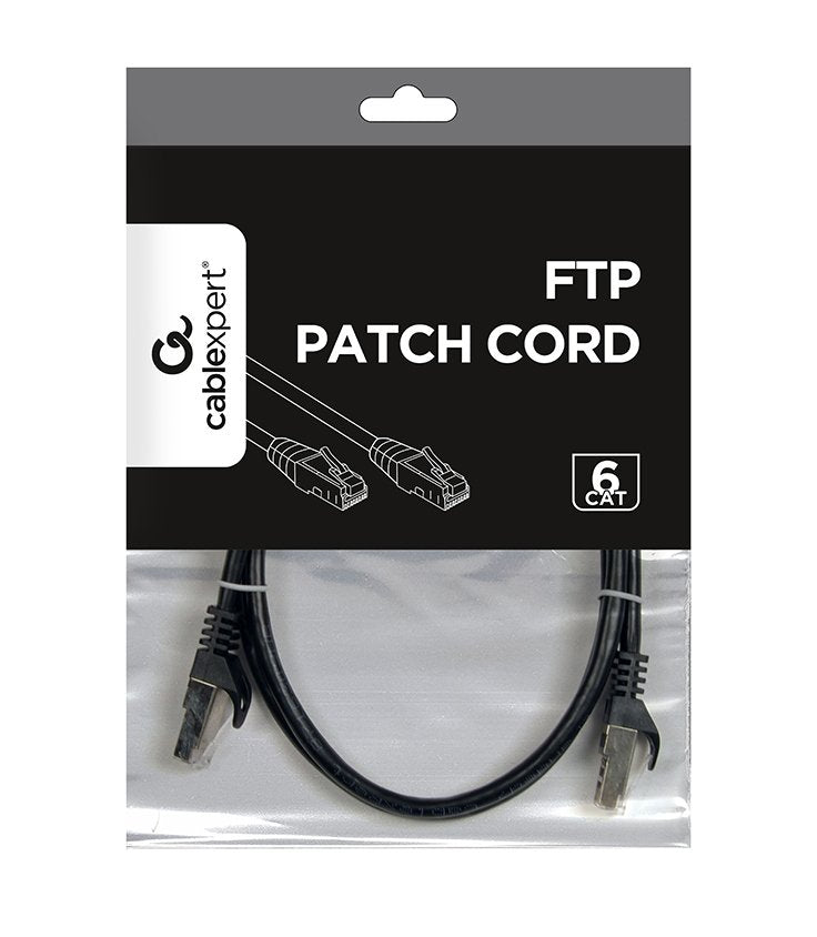 EAN 8716309074070 - Gembird PP6-1M/BK cable de red Negro Cat6 F/UTP (FTP) imagen 3