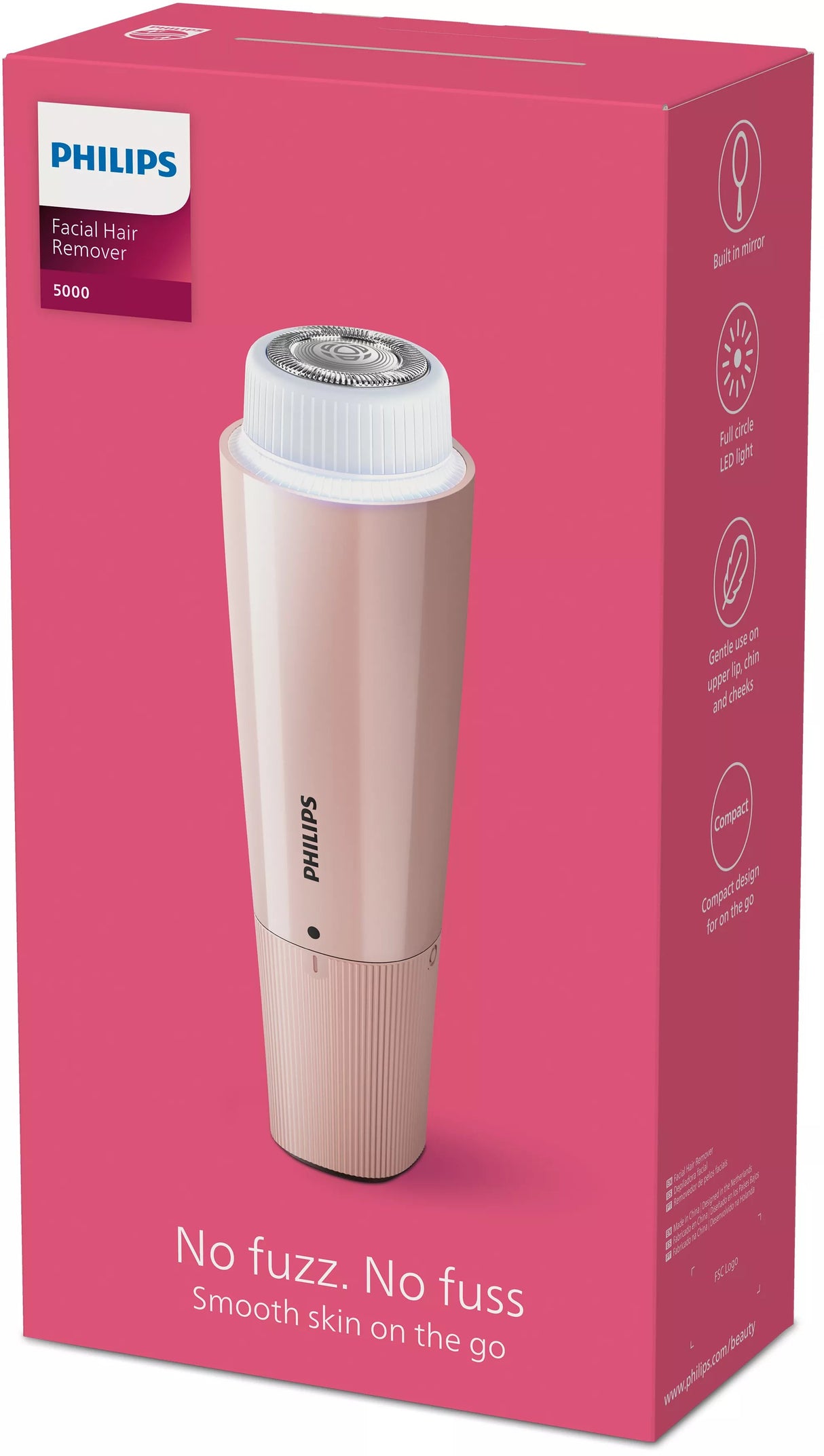 EAN 8720689004503 - Philips 5000 series BRR454/00 maquinilla de afeitar para mujer 1 cabezal(es) Rosa imagen 3