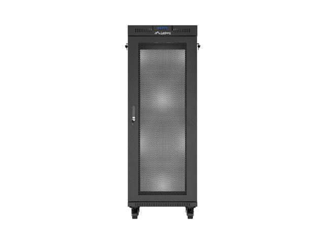Lanberg Rack Cabinet 19 Free-Standing 32u 600x600 Flat Pack Mesh Door Lcd Black