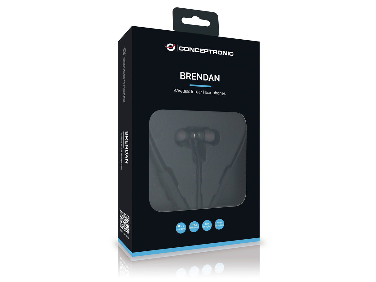 Conceptronic Auricular Bt In-Ear-Deportivos  Negro