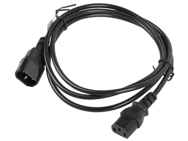 Cable Alargador Lanberg Alimentacion Cpu Iec320 C13 H/Iec320 C14 M 1.8m
