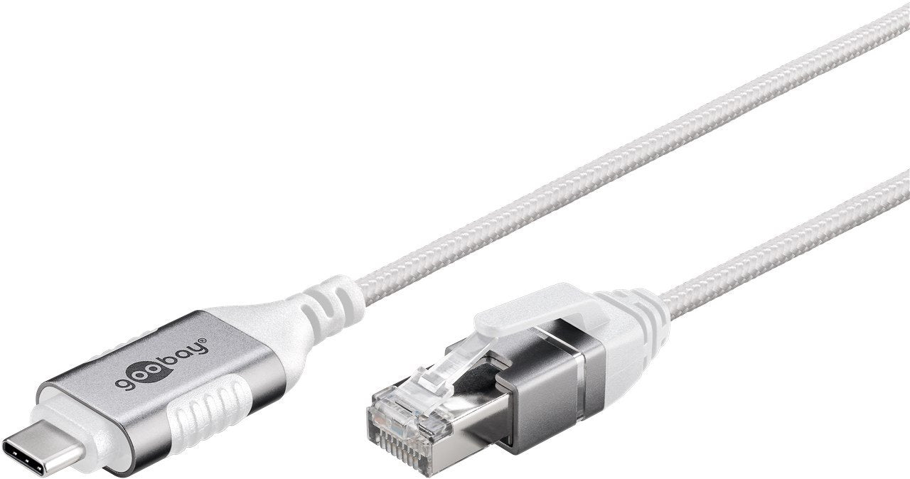 EAN 4040849743856 - Goobay 74385 cambiador de género para cable USB 3.1 type A RJ45 Blanco imagen 3