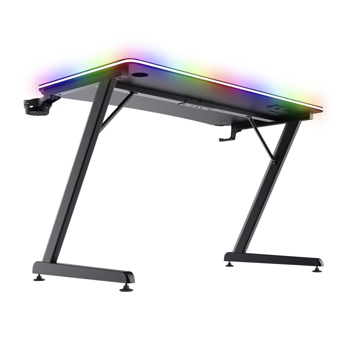 Mesa Gaming Gxt 710 Luminus Pro Rgb Negro Trust Máximo 150kg/ 120 X 60 X 74cm/ Control De Iluminación
