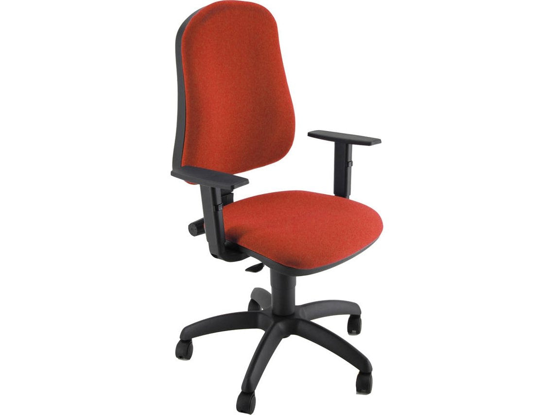 Unisit Silla Administrativa Cp Simple Roja Reposabrazos Ajustables
