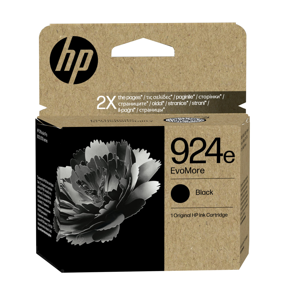 EAN 0199764687524 - HP 924e EvoMore Black Original Ink Cartridge cartucho de tinta 1 pieza(s) Alto rendimiento (XL) Negro imagen 1