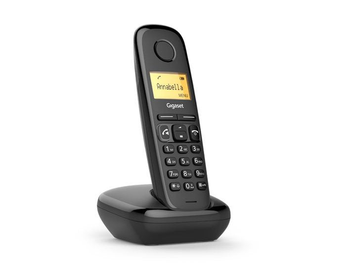 Gigaset A270a Teléfono Dect/Analógico Identificador De Llamadas Negro